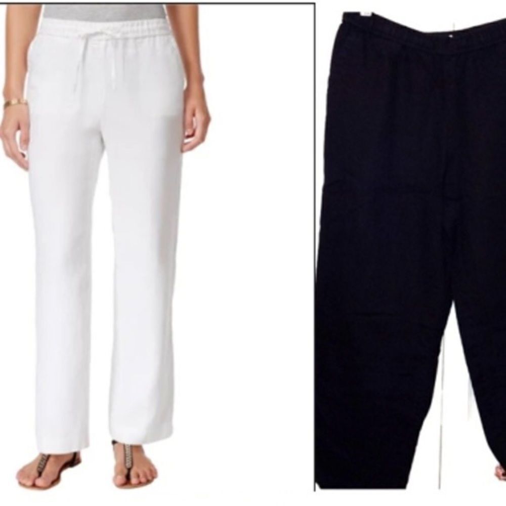 ✨ Linen Drawstring-Waist Pants✨ - Picture 4 of 7